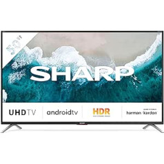 SHARP 50BL6EA Android TV 126 cm (50 colių) 4K Ultra HD LED televizorius (išmanusis televizorius, Harman Kardon, Google Assistant)