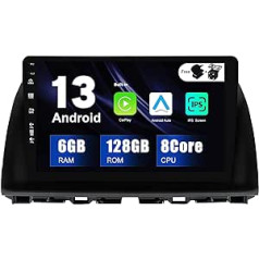 SXAUTO - 6G + 128G - Android 12 IPS automobilio radijas, skirtas Mazda CX-5 (2013-2016) - Integruotas Carplay / Android Car / DSP - LED kamera + MIC - DAB vairo valdymas Fast Boot 360-CAM WiFi - 2 DIN 10,1 colio