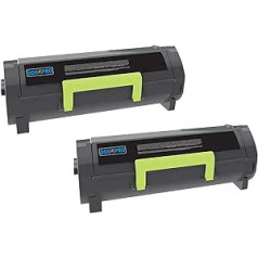„DogePro 502H“ dažai suderinami su „Lexmark 50F2H00 / 502 Black 5000“ spaudiniais, skirtais MS310d MS310dn MS410d MS410dn MS510dn MS610de MS610dn MS312DN MS34DNDN MS3415DN