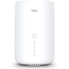 TCL Mobile LinkHub HH130VM namų stoties maršrutizatorius 4G, LTE (CAT 13), dviejų dažnių juosta, gigabitas, SIM kortelės palaikymas, standartinis 3CA, WiFi kintamoji srovė, viešosios interneto prieigos taškas iki 64 vartotojų, balta