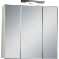 Fmd Möbel Zamora 3 925-003 veidrodinė spintelė, melaminu dengta dekoratyvinė medžio drožlių plokštė, balta, apie 70,0 x 69,0 x 19,0 cm