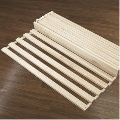 Hansales Lovos skersiniai, 200 x 200 cm (100 x 200 cm, 2 vnt.), 300 kg, 25 skersiniai, itin tvirtas riedantis skersinis rėmas, FSC® beržo masyvo mediena, tinka karavanui, nameliams ant ratų, 200x160 cm, 200x180 cm, 200x190 cm, 200x210 cm