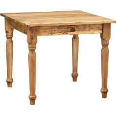 Biscottini Mažas valgomojo stalas 90x90 cm Pagaminta Italijoje | mažas 2/4 vietų virtuvinis stalas | valgomojo stalas iš medžio masyvo