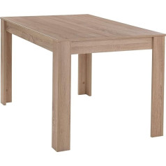 Nicht Zutreffend Valgomojo stalas, virtuvės stalas, valgomojo stalas, W 120 x D 80 cm, rudas, šiurkščiai nušlifuotas ąžuolas