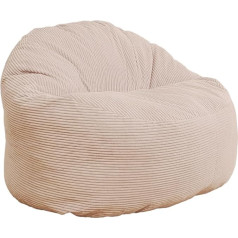 Bananair 100 cm storio briaunotas aksomo minkštas ir patogus minkštas maišelis Bean Bag Bean Bag gyvenamasis kambarys miegamasis (balta)