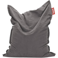 Fatboy Original Stonewashed beanbag - Medvilninis medvilninių pupelių maišas - Pilka pagalvėlė - Skirta suaugusiesiems ir vaikams - 180 x 140 cm