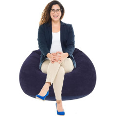 Pilipane Pripučiama sofa, itin minkšta pripučiama viena sferinė sofa kėdė, skirta lauko bendrabučiams, kelionėms, stovyklavimui, piknikui, flokingo ir PVC medžiaga, pripučiama sofa, pripučiamas gultas