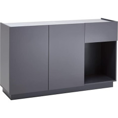 Trendteam Smart Living - Komoda su stalčiais - Svetainė - Luca - Surinkti matmenys (plotis x aukštis x gylis) 138 x 83 x 40 cm - Spalva pilka matinė - 330002000