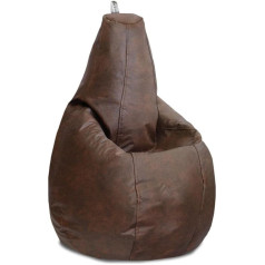 Happers Dirbtinės odos patalpų pupelių maišas Pear Brown XL