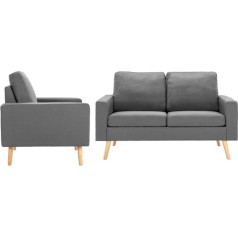 Whopbxgad Lauko terasos komplektas,Lauko baldų komplektas,Karalienės miegamoji sofa,2-TLG. Sofagarnitur Stoff Hellgraucouch,honbay sekcinė sofa,gnixuu sekcinė sofa,Love sac sofa,