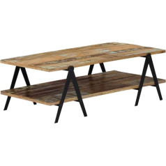 Vidaxl Kavos staliukas Šoninis staliukas Sofos staliukas Medinis staliukas Svetainės staliukas Stalas Laikymo staliukas Medžio masyvo staliukas Svetainė 115 x 60 x 40 cm Senas medis