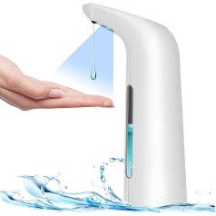 NOTSEK automatinis muilo dozatorius 400 ml, automatinis muilo dozatorius su jutikliu IPX6 vandeniui atsparus bekontaktis skysto losjono elektrinis muilo dozatorius, skirtas virtuvei, vonios kambariui, tualetui