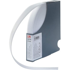 Prym 953126 Veliūrinė elastinė 20 mm balta 51% poliesteris 33% ED 16% PA