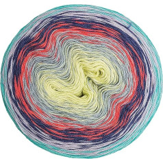 Rico Creative Cotton Dégradé Super 6 Colour 002 Bobbel Gradient vilna nėrimui ir mezgimui