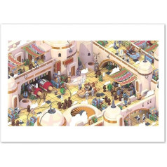 Meninis plakatas Tatooine Žvaigždžių karai 3D izometrinis Bigo 50 x 70 cm