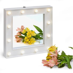 Loom Spiegel Hollywood Mirror, Kunststoff, weiß, 30 x 4 x 30 cm