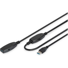 Prailginimo kabelis usb 3.0 superspeed usb a/usb a m/¯ active 20 m juodas