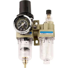 AC2010/3010/4010 AC serijos oro filtras Alyvos ir vandens separatorius Slėgio reguliatorius Slėgio reguliatorius Pneumatinio siurblio tepalinė (AC2010-02)