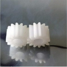 ZHENGGUIFANG ZGF-BR 2 STÜCKE 1M 10T Flachgetriebe POM 10-49T Getriebebearbeitungskunststoff für Getriebeteile Zahnrad 4 5 6 6 7 8 9 10mm Bohrung (skylės skersmuo : 10 mm, dantų skaičius : 19 dantų)
