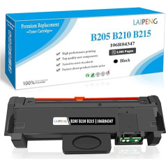 LAIPENG suderinama B205 B210 B215 tonerio kasetė 106R04346 106R04347 Toneris 3000 puslapių, skirta Xerox B210DNI B205DNI B205MFP B215DNI B215MFP spausdintuvui (juoda)