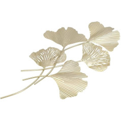 Acouto Ginkgo Loosens Wall Höngen, metalinis sienų dekoras, geležis imituoja Ginkgo Blötter Höngende sieninę skulptūrą, skirtą svetainei, biurui