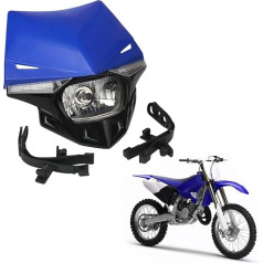 Mėlynas universalus motociklo priekinių žibintų žibintų šviesos aptakas kaukė dienos bėgimo šviesos LED posūkio signalo žibintai YZ125 YZ250 YZ250F YZ450F WR250 F WR450 F
