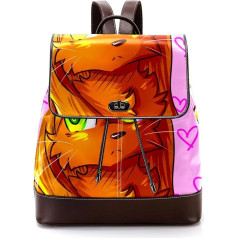Personalizuoti mokykliniai krepšiai knygų krepšiai paaugliams, Chibi, Cat, Unicorn, Anime, įvairiaspalviai, 27 x 12,3 x 32 cm, kuprinės kuprinės, įvairiaspalviai