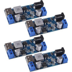 4 vnt. 12 V į 5 V 5 A USB maitinimo 