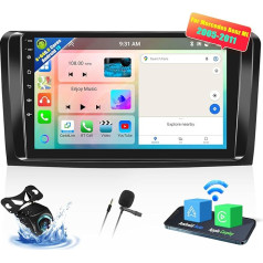 OiLiehu 4+64G 8 Core Android 13 CarPlay Android automobilinis radijas 2DIN Mercedes Benz ML GL W164 ML350 ML500 GL320 X164 ML280 automobilinis radijas su ekranu 9 colių palaikymas Bluetooth GPS FM RDS WiFi DSP/EQ