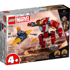 Super heroes bricks 76263 hulkbuster iron mana vs. thanos