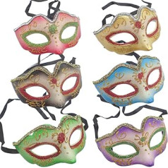 Topkids Aksesuarai Maskaradinė kaukė Ballų kaukių rinkinys Helovino kaukė Helovino kaukės Kostiumų kaukės Karnavalinės kaukės Venecijos kaukės poroms, moterims, vyrams, moterims