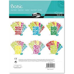 Maildor AE125O pakuotė (su 2240 lipdukų, 60 lapų DIN A5 formatu, 14,8 x 21 cm įvairiomis temomis, idealiai tinka vaikams nuo 2 metų), 1 pakuotė spalvota