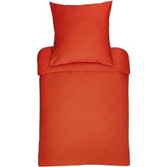 Bassetti paprasta patalynė, 100 % medvilnės satino, Coral Red 1987 - R7, Matmenys: 135 x 200 cm - 9234121, Coral Red