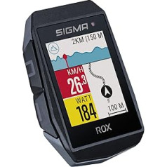 SIGMA SPORT ROX 11.1 EVO Black | Dviračio kompiuteris, belaidis GPS ir navigacija, įskaitant GPS laikiklį | Lauko GPS navigacija su išmaniosiomis funkcijomis