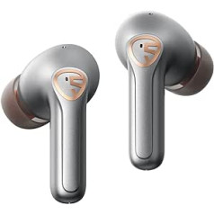 SoundPEATS H2 hibridinės dvigubos tvarkyklės Bluetooth ausinės su Knowles subalansuota armatūros tvarkykle ir aptX adaptyviu, QCC3040 Bluetooth 5.2 stereo ausinės su 4 mikrofonais, CVC 8.0, TrueWireless