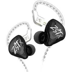 CCA KZ ZST X In-Ear ausinės 1BA 1DD Kabelinės ausinės HiFi Ergonomiškos žaidimų ausinės su 2 kontaktų nuimamu laidu dainininkams Muzikantams Audiophile DJ