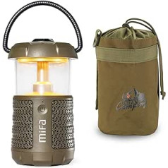 MIFA WildCamping Bluetooth garsiakalbis su stovyklavimo lempute, Bluetooth 5.3, 20 vatų HiFi garsas, IP67 atsparus vandeniui, atsparus dulkėms, palaiko maitinimo bloką, Micro SD kortelę, TWS
