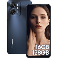 „Blackview Color 8“ (16 GB + 128 GB) mobilusis telefonas be sutarties 6,75 colio HD+ išmanusis telefonas Pigus Android 13, 90 Hz, aštuonių branduolių Unisoc T616, 50 MP + 8 MP, 6000 mAh, 4G dvi SIM kortelės, mobilieji telefonai be „Simlock“,