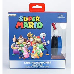 OTL Technologies Super Mario Friends Red/Blue Kids Core ausinės