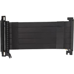 VBESTLIFE PCIE 4.0 X16 stovo kabelis, vaizdo plokštės 180 laipsnių GPU prailginimo laidas, skirtas RTX 4090 4080 4070 4060, RX7900 XT7800 XT7700 XT7600 7500 (juodas)
