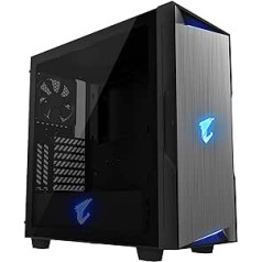 Dėklas|GIGABYTE|AORUS C300 stiklas|MidiTower|Neįeina|ATX|MicroATX|MiniITX|Spalva juoda|GB-AC300G