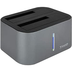 TOOQ TQDS-805G – prijungimo stotis su dviguba SATA lizdu 2,5