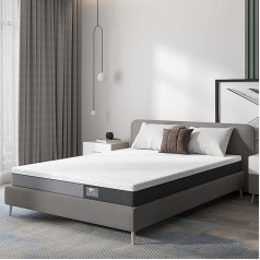 Bedstory Čiužinys putų pilka/balta 160 × 200 cm