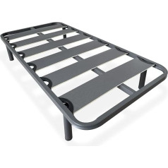 Duérmete Online - 40 x 30 mm skersmens plačių grotelių lovos pagrindas - nuo triukšmo - su sraigtinėmis kojelėmis - stabilumas ir tvirtumas - 90 x 190 cm