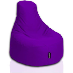 Bubibag Žaidėjų pupų maišas, poilsio kėdė, žaidimų pupų maišai, vidaus ir lauko pagalvėlė vaikams ir suaugusiesiems (80 cm skersmens, violetinė)
