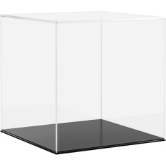 Vidaxl Skaidri vitrina 30 x 30 x 30 x 30 x 30 cm Akrilas