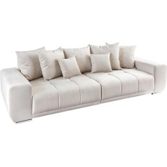 Riess Ambiente riess-ambiente.de Elegantiška XXL sofa 285 cm Šampaninė smėlio spalvos aksomas, įskaitant pagalvėlę