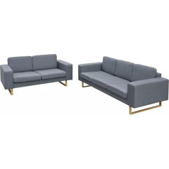 Junzai 2 vietų ir 3 vietų sofos komplektas, sofa lova, sofa paauglio kambariui, sofa paaugliui, sofa paaugliui, sofa paauglio kambariui, sofa vaikų kambariui, sofa, šviesiai pilka