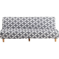 ‎Topchances Futono sofos lovos dangtis be rankų - neslystantis sulankstomas ištempiamas spausdinimas Futono sofos dangteliai be rankų, sofos lovos slipcover Couch Protector tinka 2-3 vietų sulankstoma sofa lova (Spausdinti 2)