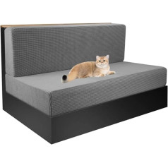 ‎Luxrub Įtempimo RV Dinette Cabin pagalvėlės apima Tempiamas Camper sėdynės kėdės dangtelis atlošo dangtelis RV Camper automobilio suolelio dangtelis Loveseat Sofa Slipcover baldų apsauga (spalva : šviesiai pilka, dydis : 2 rinkiniai)